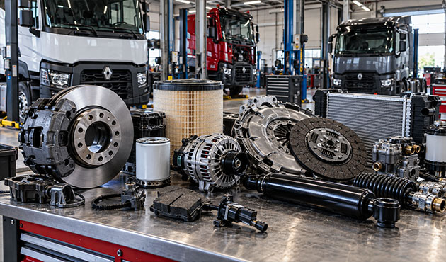 Ricambi e componenti per camion Renault Trucks T, C, K e D in officina specializzata