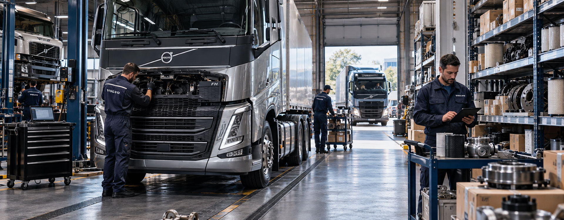 Assistenza tecnica e ricambi Volvo Trucks per flotte e officine